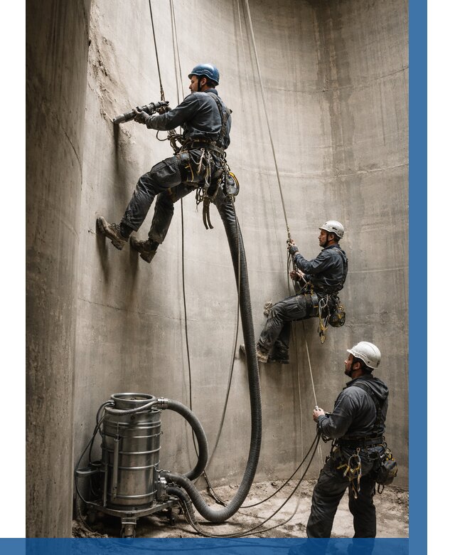 Зачистка силосов в Крымске от 4663 р. Договор и смета ВЫСОТНИК-Крм