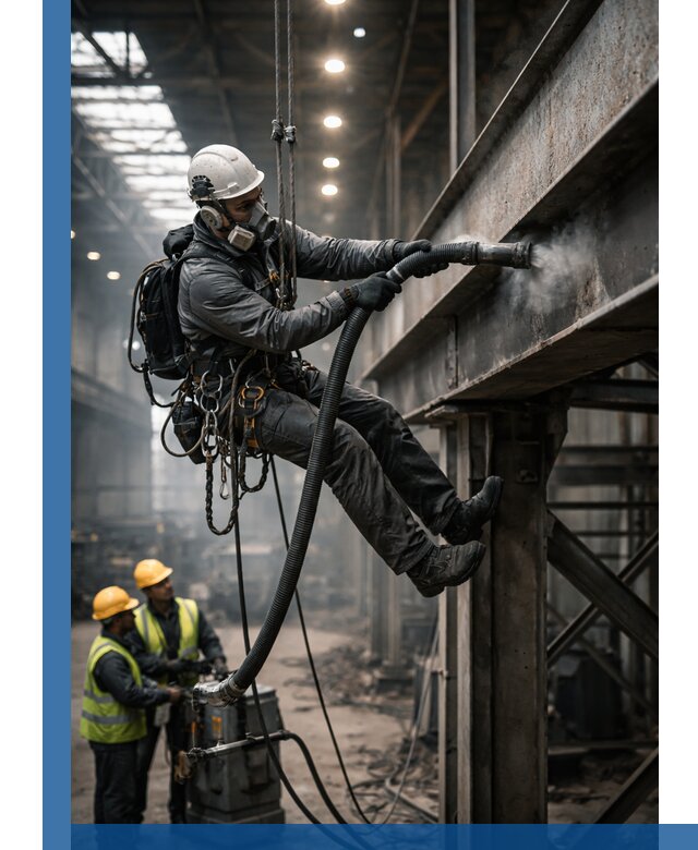 Обеспыливание конструкций в цехах промышленного производства в Крымске