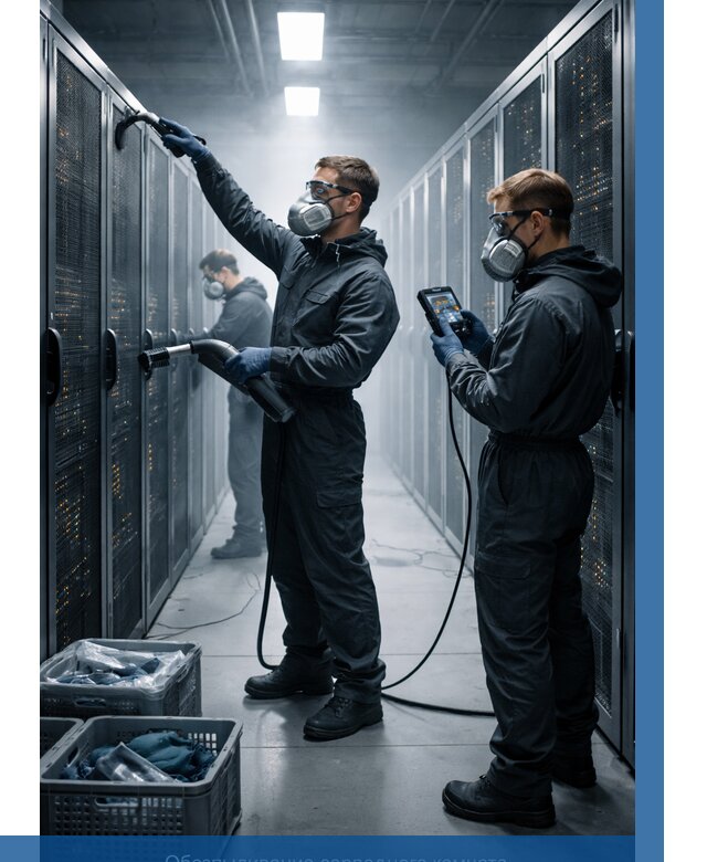 Обеспыливание серверной комнаты в Крымске от 4663 р. | ВЫСОТНИК-Крм