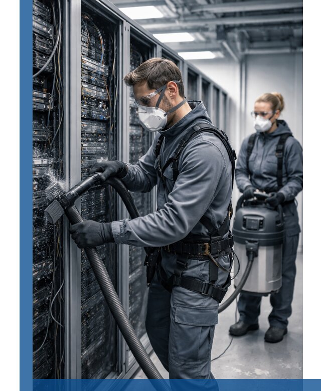 Обеспыливание серверной комнаты в Крымске, профессиональная очистка