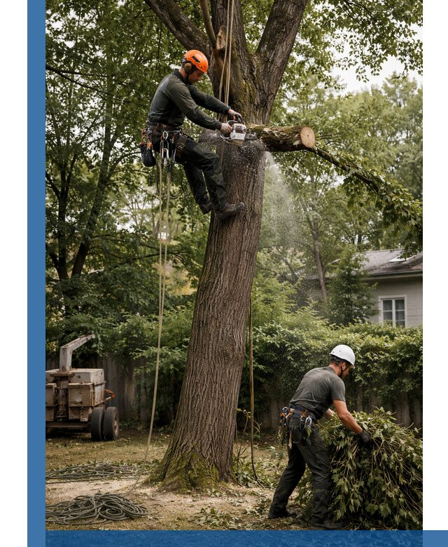Кронирование деревьев в Крымске, безопасная высотная обрезка