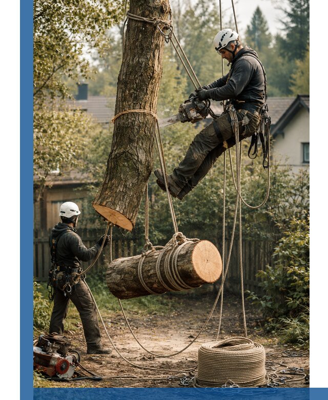Валка деревьев частями в Крымске, безопасно и аккуратно