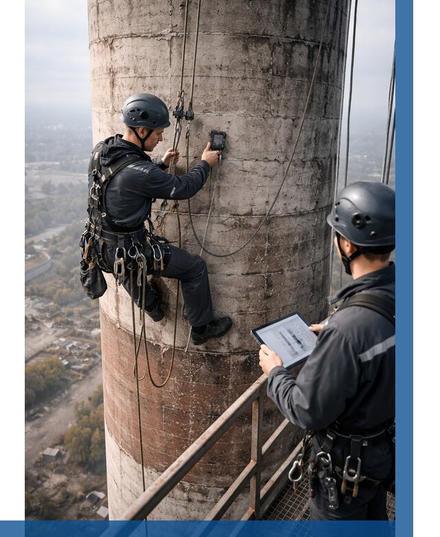 Обследование дымовой трубы в Крымске от 8290 р. | ВЫСОТНИК-Крм