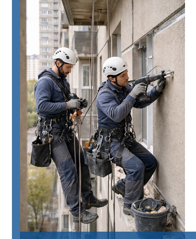 Промышленные альпинисты высотные работы и монтаж в Крымске